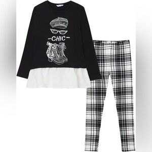 Mayoral Chic Black and White Kids Set